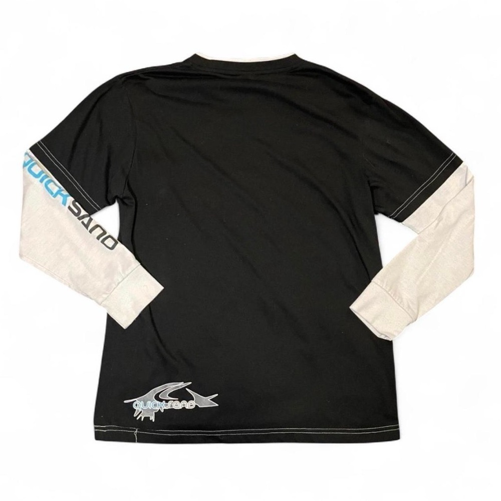 Vintage Quiksilver Quicksand Boarding Co Layered Long Sleeve T-Shirt - Picture 2 of 4